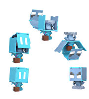 Minecraft Flipping 2'si 1 Arada Figür Magic Mobs JCN23