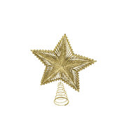 Yılbaşı Ağacı Tepe Süsü Yıldızı Gold