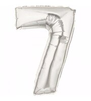 7 Numara Silver Folyo Balon
