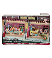 Sesli ve Işıklı Minyatür Kedi Cafesi Seti