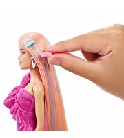 Barbie Upuzun Muhteşem Saçlı Bebekler Pembe Saçlı Bebek JDC85