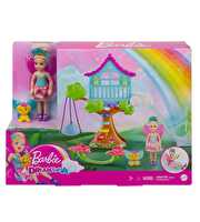 Barbie Dreamtopia Chelsea ve Eğlenceli Dünyası Ağaç Ev Oyun Seti GTF49