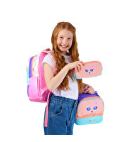 Kaukko Kids Cute Face Cat Okul Çantası