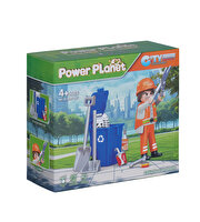 Power Planet Temizlik Görevlisi Figürlü Yapı Blok Oyuncak Seti C