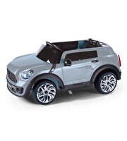 Dolu Oyuncak Ride On Kumandalı 12 Volt Akülü Araba Gri