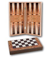 Klasik Gül Desenli El Yapımı Tavla