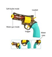 2'si 1 Arada Dart Atan Revolver Su Tabancası