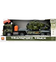 1:16 Ölçek Sesli ve Işıklı Askeri Taşıyıcı Tır