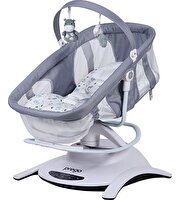 Prego Yummy Kumandalı Elektrikli Beşik Gri