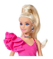 Barbie Deluxe Style Serisi Pembe Elbiseli Bebek JJN73