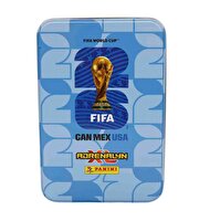 FIFA World Cup 2026 Adrenalyn XL Trading Card Metal Kutu Mavi