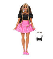 Barbie Deluxe Style Serisi Metalik Pembe Etekli Bebek JJN74