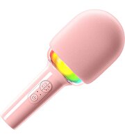 Doppler Rainbow Karaoke Pembe Mikrofon