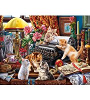 Ks Games Kittens İn The Writers Office 500 Parça Puzzle