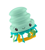 Fisher Price Deniz Dostları 2'si 1 Arada Silikon Çıngırak Jellyfish JHB57