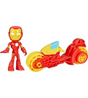 Spider And His Amazing Friends Motosiklet ve Figür İron Man F9346