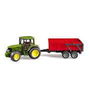 Bruder John Deere Traktör+ Kırmızı Römork 6920