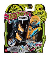 Hot Wheels Skate Neon Temalı Parmak Kaykay ve Ayakkabı Paketi Skulltimate HPG25
