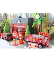 Aksesuarlı Metal İtfaiye Seti