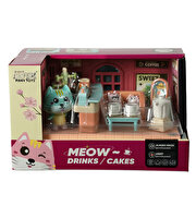 Sesli ve Işıklı Minyatür Kedi Cafesi Seti