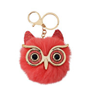 Baykuş Peluş Anahtarlık Mercan