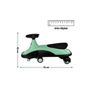 Sesli ve Işıklı Royal Swing Car Yeşil