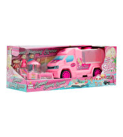 Sally Karavan Kamp Seri̇si̇ Fi̇gürlü Oyun Seti̇ Toz Pembe