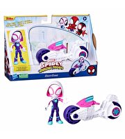 Spider And His Amazing Friends Motosiklet Ve Figür Ghost Spider F7461