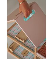 Ahşap Merdivenli Ev 1003 Mavi