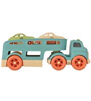 Let's Be Child Işıklı ve Sesli Taşıyıcı Tır 3 Parça Mavi