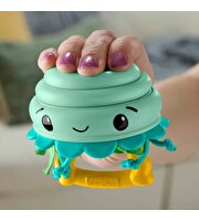 Fisher Price Deniz Dostları 2'si 1 Arada Silikon Çıngırak Jellyfish JHB57