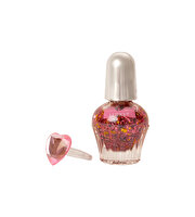 Lukky Su Bazlı Parlak Pembe Konfeti Soyulabilir Oje