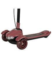 Prego Rapid Işıklı Müzikli ve Katlanabilir Scooter Bordo