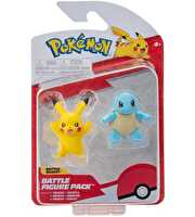 Pokemon Battle 2'li̇ Fi̇gür S1 Pikachu ve Squirtle