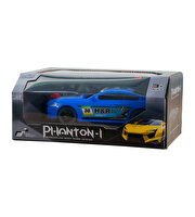 Full Fonksiyon Pilli 1:22 Ölçek Uzaktan Kumandalı Mavi Yarış Arabası