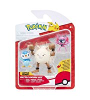 Pokemon Battle 3'lü Fi̇gür Seti̇ Piplup Primeape Impidimp