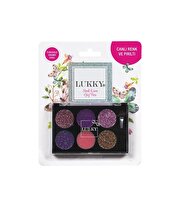 4’lü Yılbaşı Kozmetik Seti: Göz Farı, Dudak Parlatıcısı, Oje ve Saç Tebeşir Seti