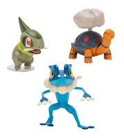 Pokemon Battle 3'lü Fi̇gür Seti̇ Axew Frogadier Torkoal