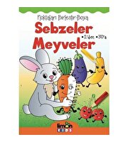 Noktaları Birleştir Boya Sebzeler Meyveler