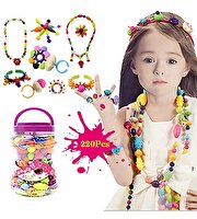 DIY Boncuk Takı Yapma Seti 220 Parça