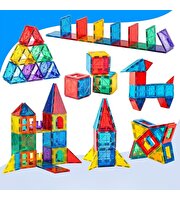 Magly Manyetik 3 Boyutlu Yapı Blokları 72 Parça