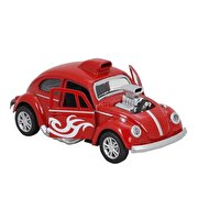 Işıklı Metal Çek Bırak Motorlu Tosbağa Kırmızı