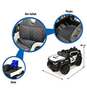 İzni̇k Poli̇s 12 Volt Akülü Araba