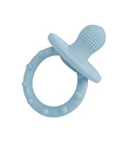 Emzik Şeklinde Silikon Diş Kaşıyıcı Mavi