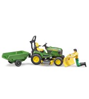 Bruder John Deere Çim Biçme Traktörü ve Bahçıvan