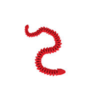 Hareketli Hayvanlar Serisi Kırmızı Viper Yılan