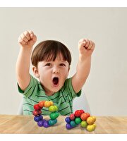 3D Gökkuşağı Renkli Plastik Eğitici Dekompresyon Toplar