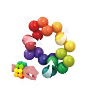 3D Gökkuşağı Renkli Plastik Eğitici Dekompresyon Toplar