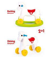 Sallanan Tekerlekli At İkisi Bir Arada