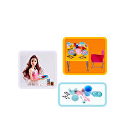 My Little Chef Table Mutfak Seti Beyaz Elbiseli Bebek